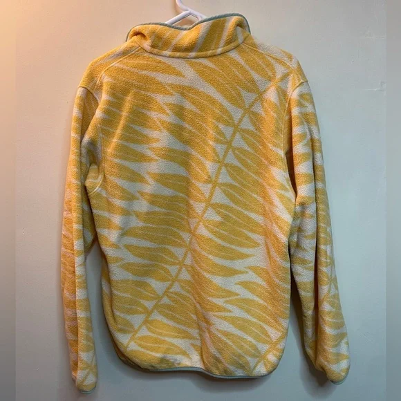 Patagonia Synchilla Yellow and Cream Pullover Size Large - Picture 6 of 8